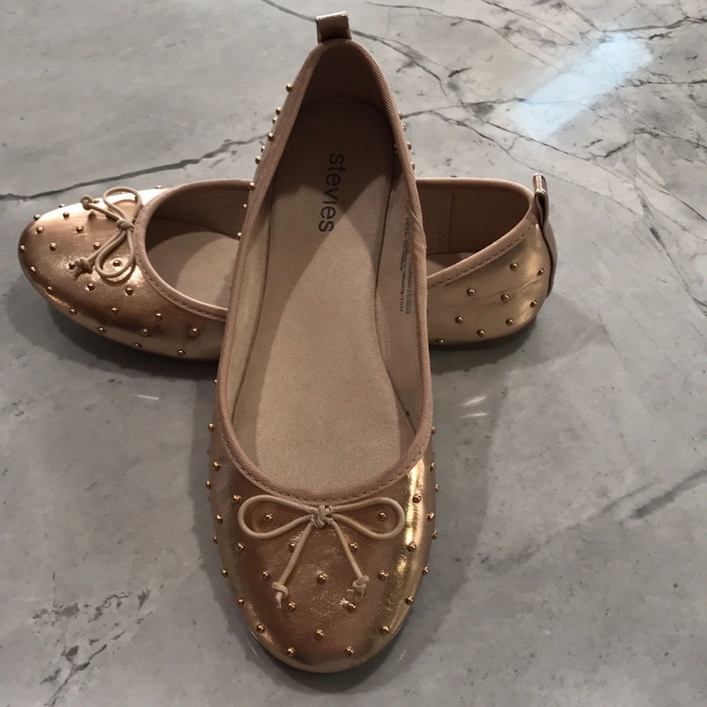 Stevies Rose Gold Flats